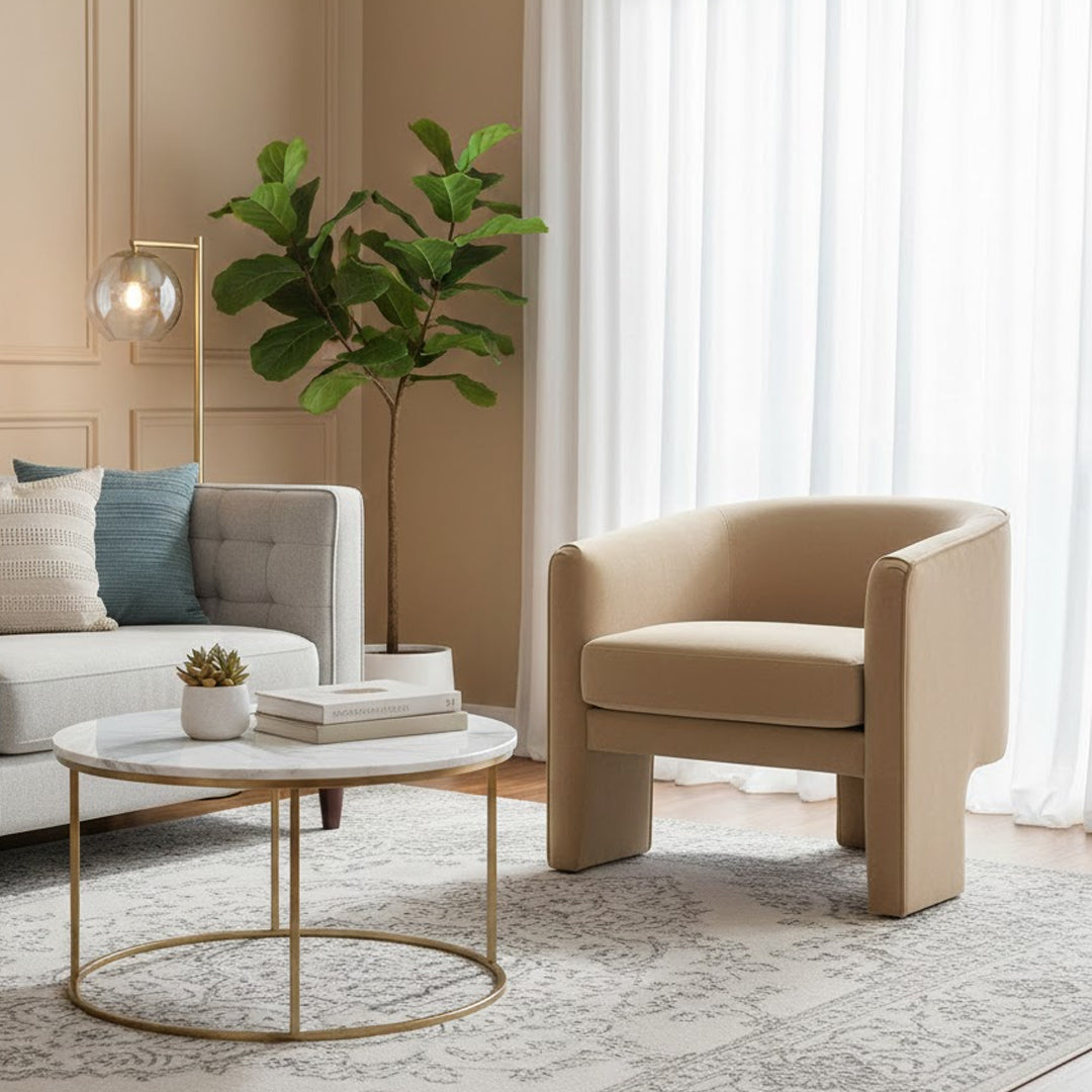 REXINGTON HOME KARSTEN VELVET ARMCHAIR