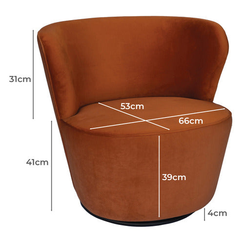 BROOKLYN AND BELLA RAELEY VELVET SWIVEL CHAIR