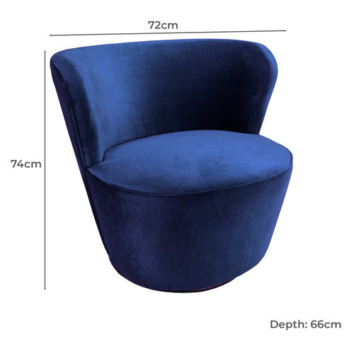 BROOKLYN AND BELLA RAELEY VELVET SWIVEL CHAIR
