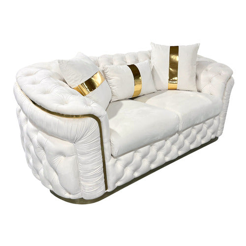 SOUTHERN STYLERS RALEIGH 2 SEATER VELVET SOFA