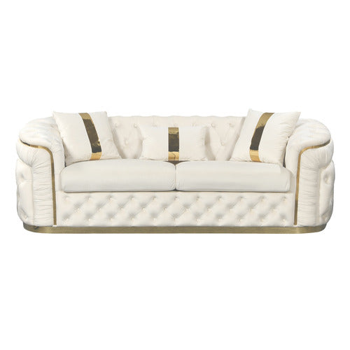 SOUTHERN STYLERS RALEIGH 3 SEATER VELVET SOFA