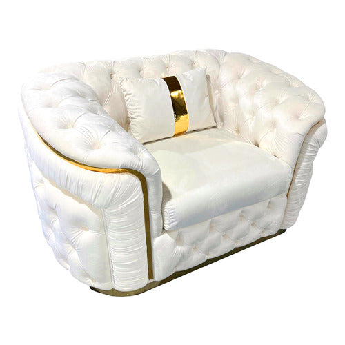 SOUTHERN STYLERS RALEIGH VELVET ARMCHAIR