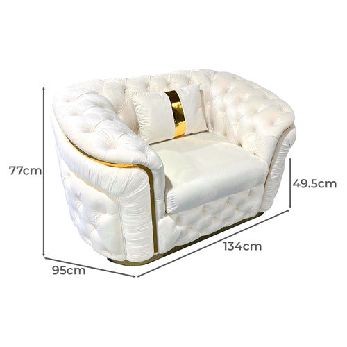 SOUTHERN STYLERS RALEIGH VELVET ARMCHAIR