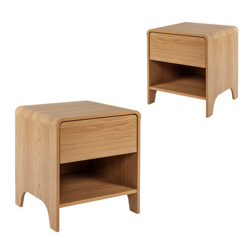 RAPHAEL 1 DRAWER BEDSIDE TABLES (SET OF 2)