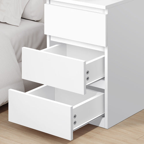 HOXTON ROOM REGAL 3 DRAWER BEDSIDE TABLE