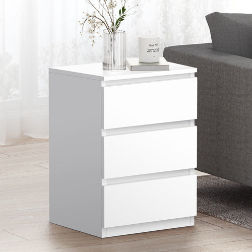 HOXTON ROOM REGAL 3 DRAWER BEDSIDE TABLE