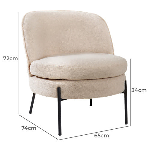 LIVING FUSION RENZO SHERPA ACCENT CHAIR
