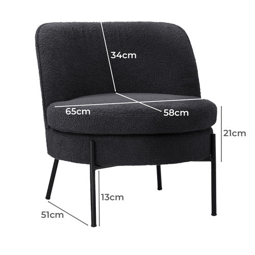 LIVING FUSION RENZO SHERPA ACCENT CHAIR