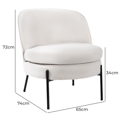 LIVING FUSION RENZO SHERPA ACCENT CHAIR