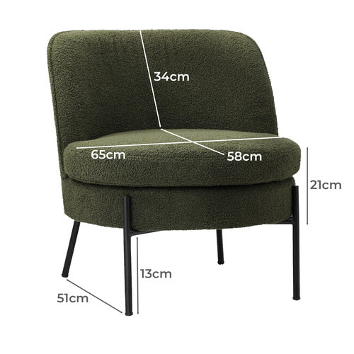 LIVING FUSION RENZO SHERPA ACCENT CHAIR