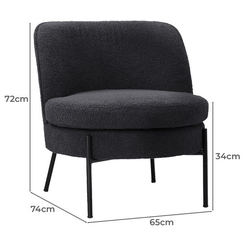 LIVING FUSION RENZO SHERPA ACCENT CHAIR