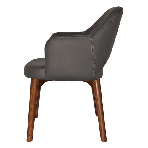 BRIGHT SIDE FURNITURE RICHMOND FAUX LEATHER ARMCHAIRS (SET OF 2)