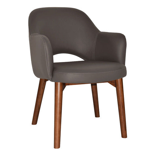 BRIGHT SIDE FURNITURE RICHMOND FAUX LEATHER ARMCHAIRS (SET OF 2)