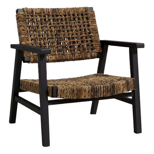 NORDIC STREET RIVERS MAHOGANY WOOD ARMCHAIR