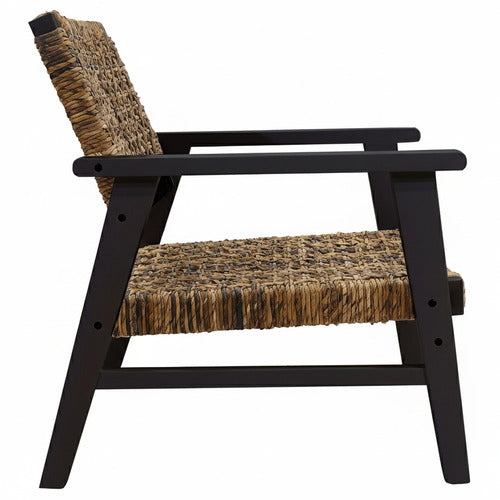 NORDIC STREET RIVERS MAHOGANY WOOD ARMCHAIR