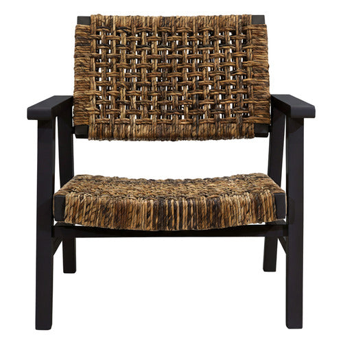 NORDIC STREET RIVERS MAHOGANY WOOD ARMCHAIR