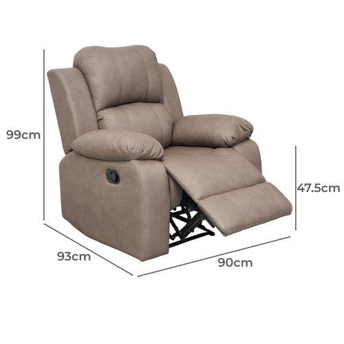 BY DESIGNS RIVOIRE MANUAL RECLINER ARMCHAIR
