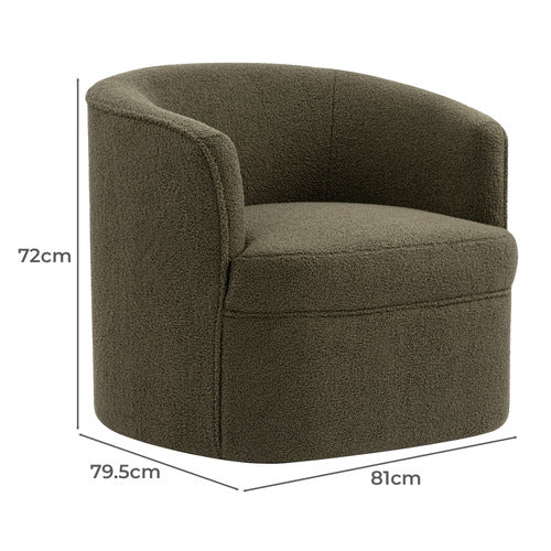 ROBBIE TEDDY SWIVEL ARMCHAIR