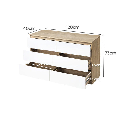 LIVING FUSION ROBIN 6 DRAWER CHEST