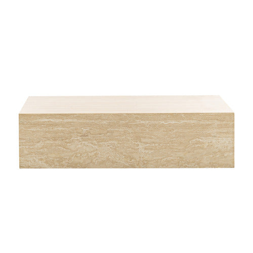 CONTINENTAL DESIGNS RODGER TURKISH TRAVERTINE COFFEE TABLE