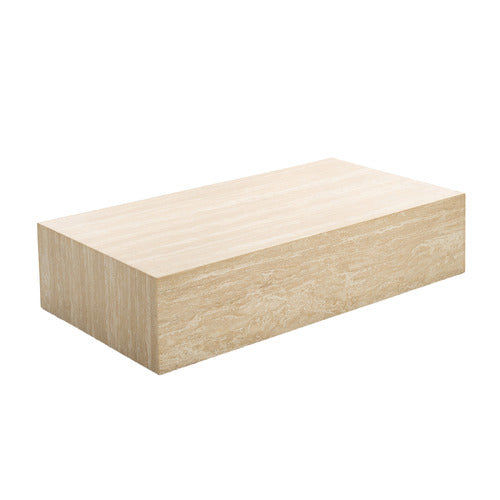 CONTINENTAL DESIGNS RODGER TURKISH TRAVERTINE COFFEE TABLE