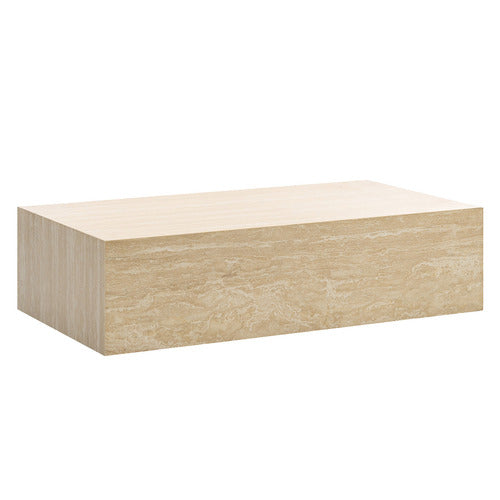 CONTINENTAL DESIGNS RODGER TURKISH TRAVERTINE COFFEE TABLE