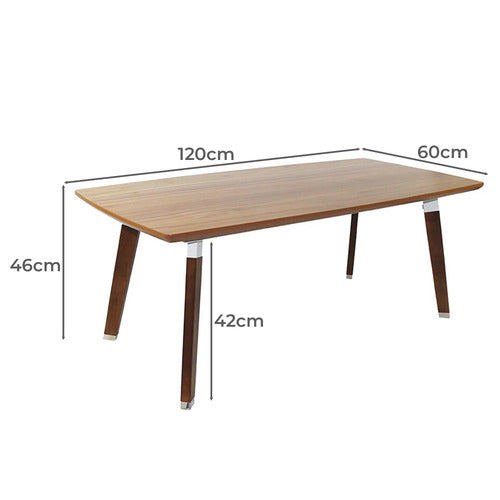 OFFICE FLEET ROGERS WALNUT WOOD COFFEE TABLE