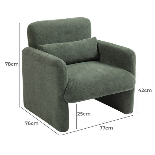 EVIE HOME ROLLINS ACCENT CHAIR