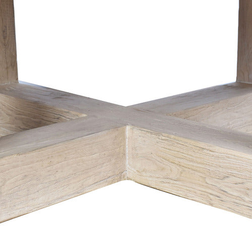 CHARTWELL HOME ROLLINS SQUARE RECYCLED ELM WOOD COFFEE TABLE