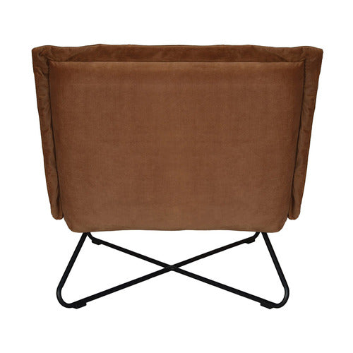BROOKLYN AND BELLA ROMAN COWHIDE LEATHER CHAIR