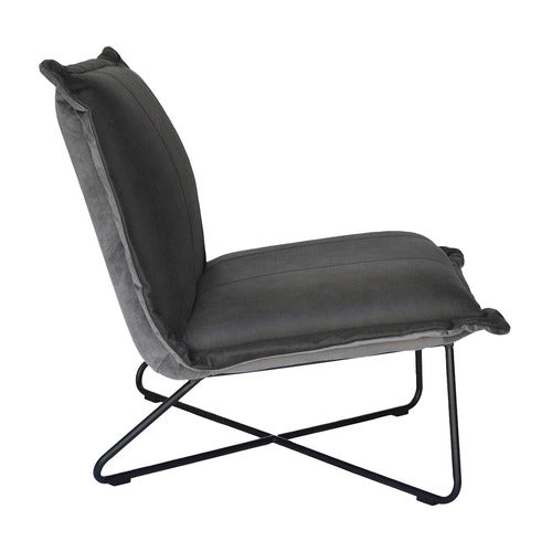 BROOKLYN AND BELLA ROMAN COWHIDE LEATHER CHAIR