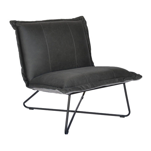 BROOKLYN AND BELLA ROMAN COWHIDE LEATHER CHAIR