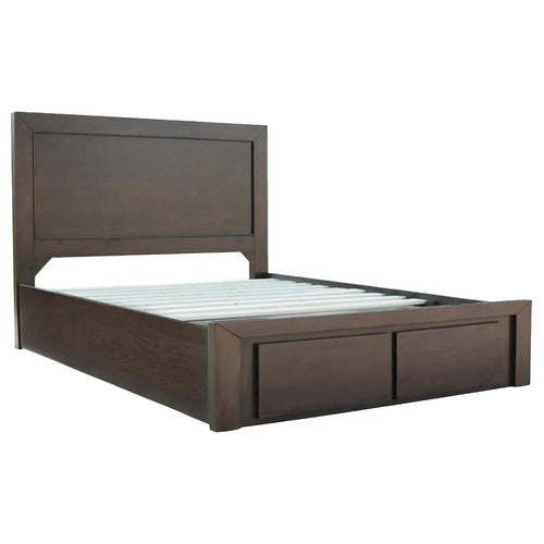 HAWTHORNE HOME ROMERO PINE WOOD PLATFORM BED WITH UNDERBED DRAWERS