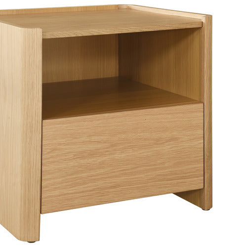 RONAN OAK WOOD BEDSIDE TABLE