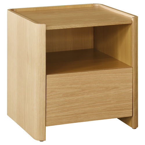 RONAN OAK WOOD BEDSIDE TABLE