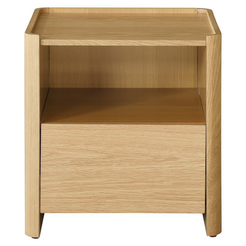 RONAN OAK WOOD BEDSIDE TABLE