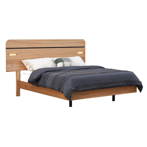 EVERGREEN HOME PHINEAS QUEEN BED WITH LED