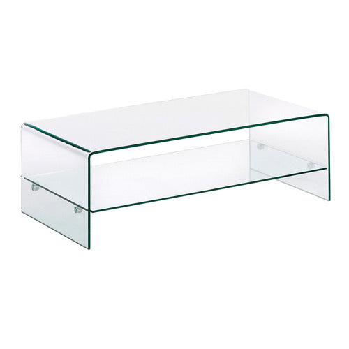 LINEA FURNITURE ROSCOE GLASS COFFEE TABLE
