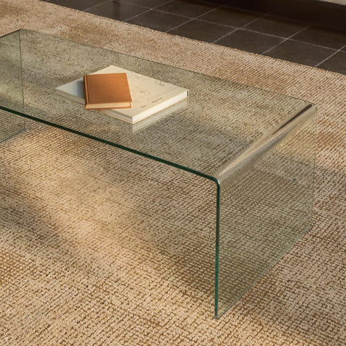 LINEA FURNITURE ROSCOE II GLASS COFFEE TABLE