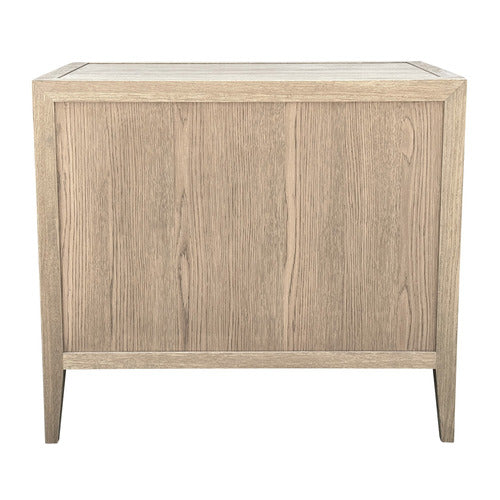 HAMILTON FURNITURE ROWAN II OAK WOOD BEDSIDE TABLE
