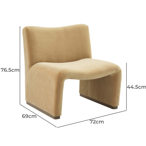 REXINGTON HOME ROWAN VELVET ACCENT CHAIR
