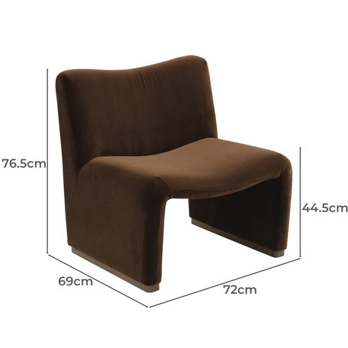 REXINGTON HOME ROWAN VELVET ACCENT CHAIR