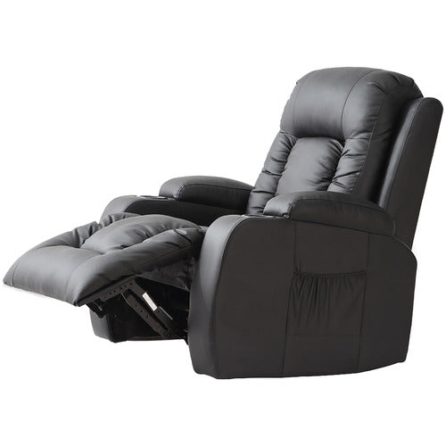 OAKLEIGH HOME RUKWA FAUX LEATHER HEATED MASSAGE RECLINER CHAIR