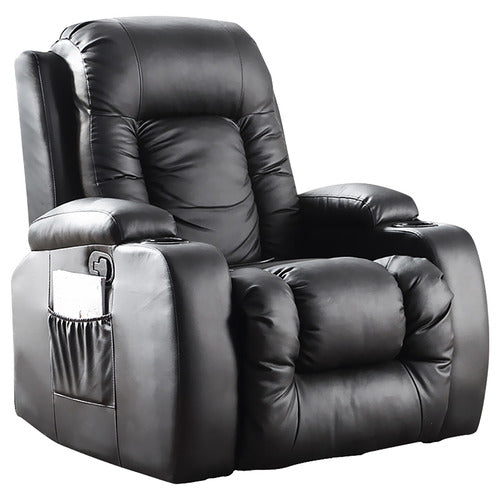OAKLEIGH HOME RUKWA FAUX LEATHER HEATED MASSAGE RECLINER CHAIR