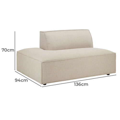 RUSSO UPHOLSTERED CHAISE LOUNGE