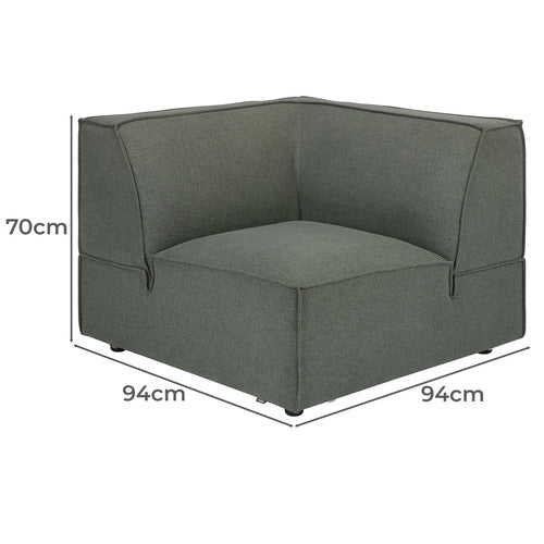 RUSSO UPHOLSTERED CORNER LOUNGE CHAIR