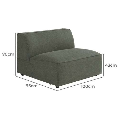 RUSSO OVERSIZED ARMLESS LOUNGE CHAIR