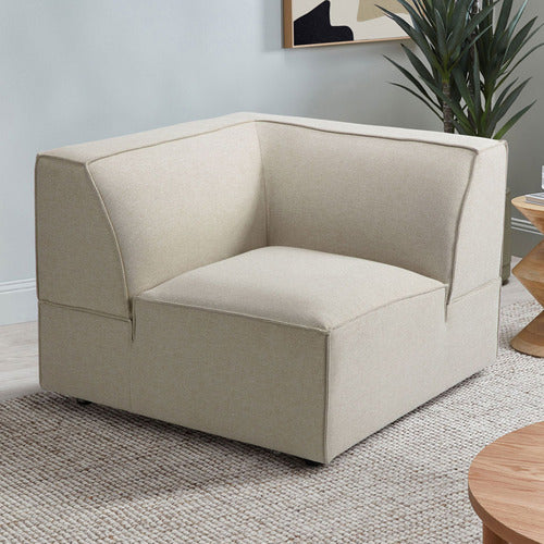 RUSSO UPHOLSTERED CORNER LOUNGE CHAIR