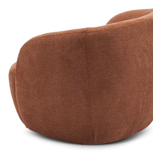 CONTINENTAL DESIGNS RUST ORANGE CUDDLE ARMCHAIR