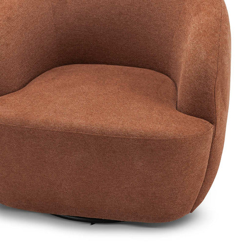CONTINENTAL DESIGNS RUST ORANGE CUDDLE ARMCHAIR